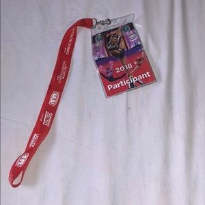 2018 Cheerleading Worlds lanyard